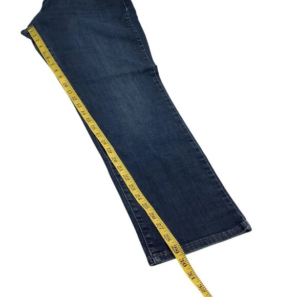 Levis 505 Womens Straight Leg High Rise Blue Denim Jeans Size Waist 36 - Picture 10 of 11